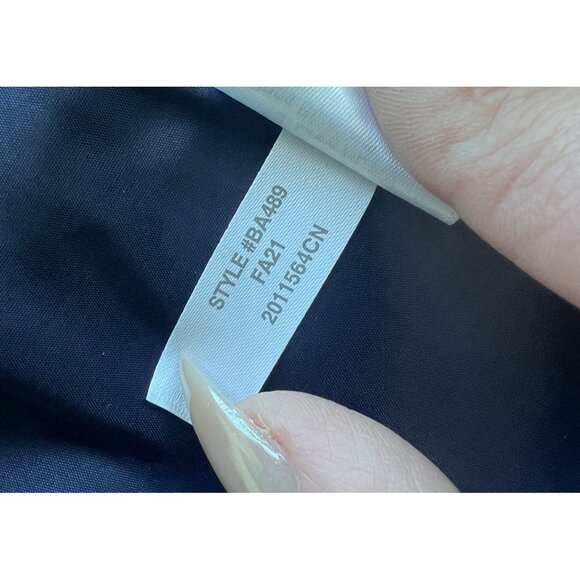 J. Crew lady black grey white check double breasted blazer Suit Jacket SZ: 14 - Picture 12 of 13